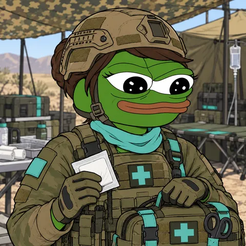 The Army Fren concept: Halping Is Tactical, Combat Medic, holding Trauma Bag.