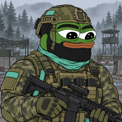 The Heavy Fren concept: The FUD Stops Here, Automatic Rifleman, holding Squad Automatic Rifle.