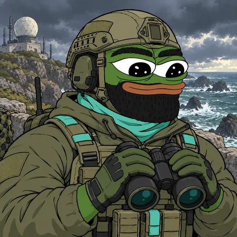 The Heavy Fren concept: Anchor The Line, Coastal Defender, holding Modern Binoculars.