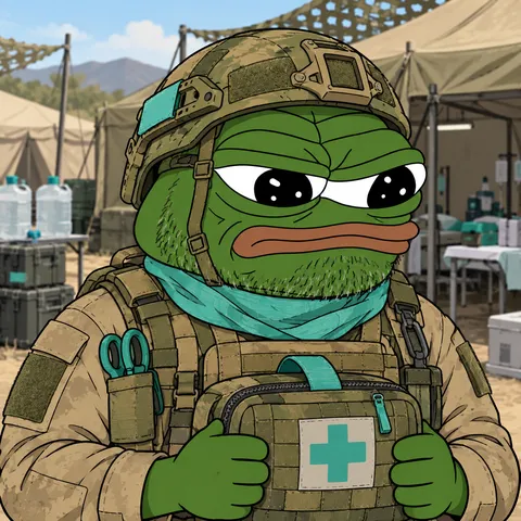 The Veteran concept: Sergeant Halpsalot, Senior Field Medic, holding Compact Medical Pack.