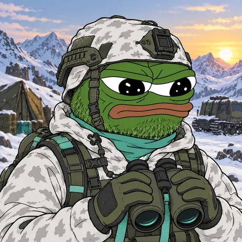 The Veteran concept: Winter Is A Mindset, Cold-Weather Leader, holding Modern Alpine Binoculars.
