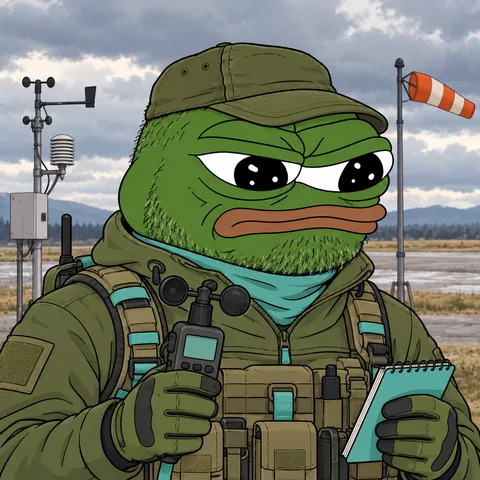 The Veteran concept: FUD Forecast Zero, Weather Observer, holding Handheld Weather Meter.